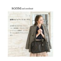 【別注レザー】クーガ ミア クロコ 型押し ボストンバッグ ビジネス 牛革 黒 000000000011-14-s.jpg?t=